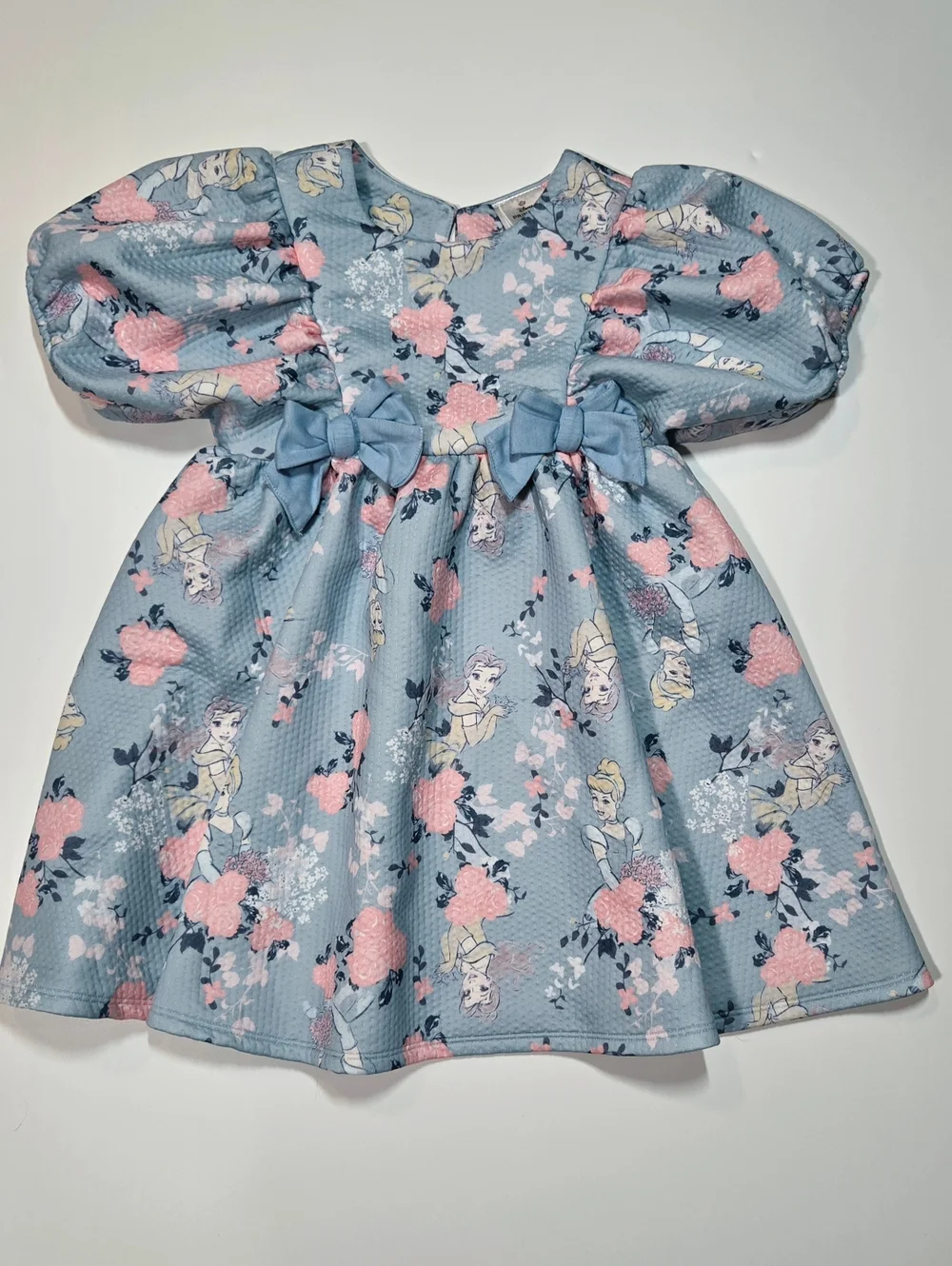Disney Princess Cinderella Belle Party Dress Sz 6 Fancy Hybrid Apparel Bows